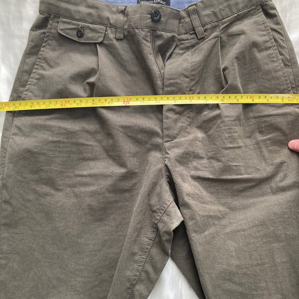 Banana Republic Waist 29 Relaxed Tapered Fit Ankle Pants Pleated Trousers - Picture 10 of 10